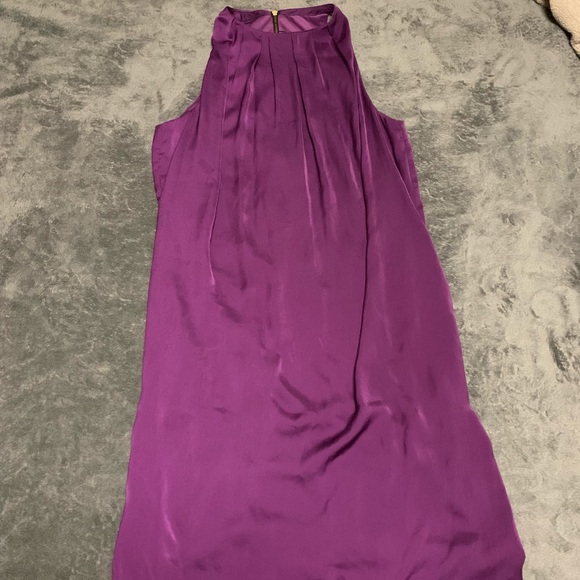 Zara | Royal Purple Sleeveless Mini Dress w/ High Neckline | XS - Picture 5 of 7